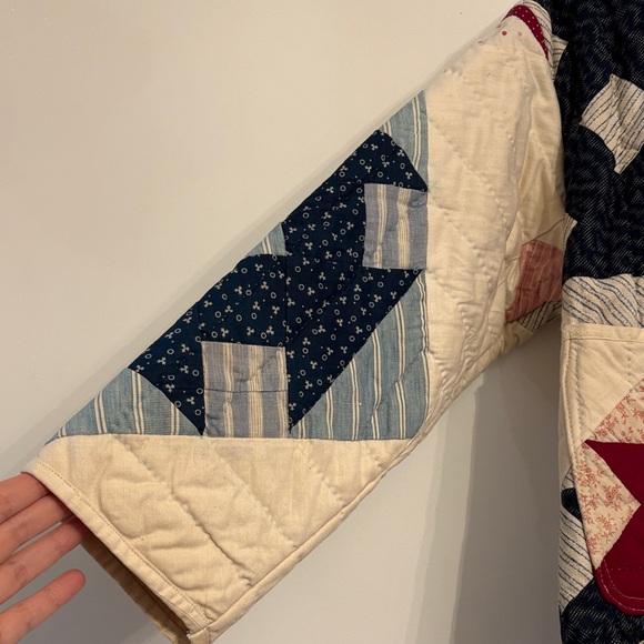 Psychic Outlaw Depression Era Lantern Quilt Patchwork Coat - Picture 3 of 16